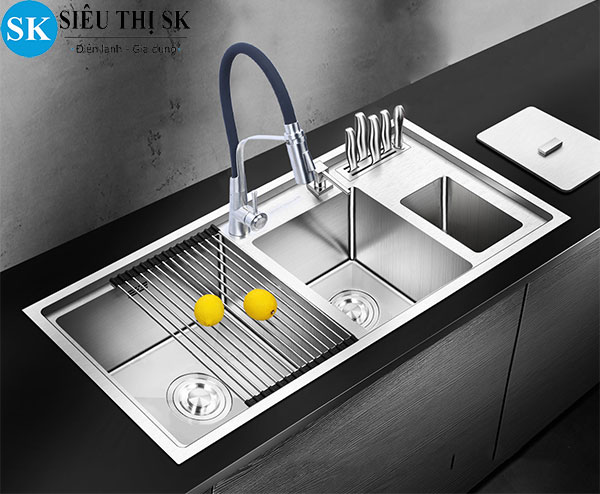 Chậu rửa inox 3 ngăn cao cấp sang trọng giá thành rẻ