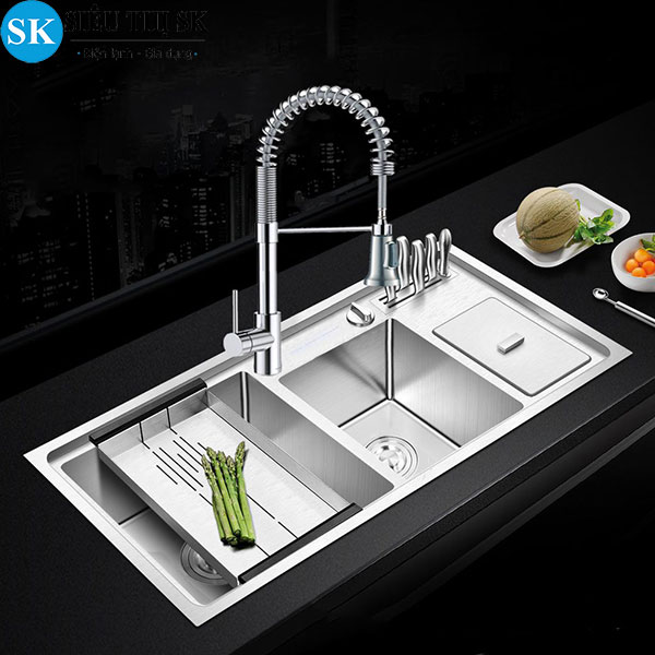 Chậu rửa inox 3 ngăn cao cấp sang trọng giá thành rẻ
