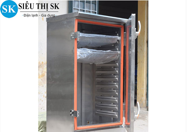 Tủ hấp cơm 12 khay bằng điện Việt Nam (60kg/mẻ)