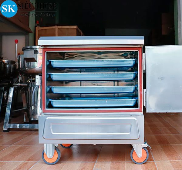 Tủ nấu cơm 4 khay mini bằng điện cao cấp giá rẻ