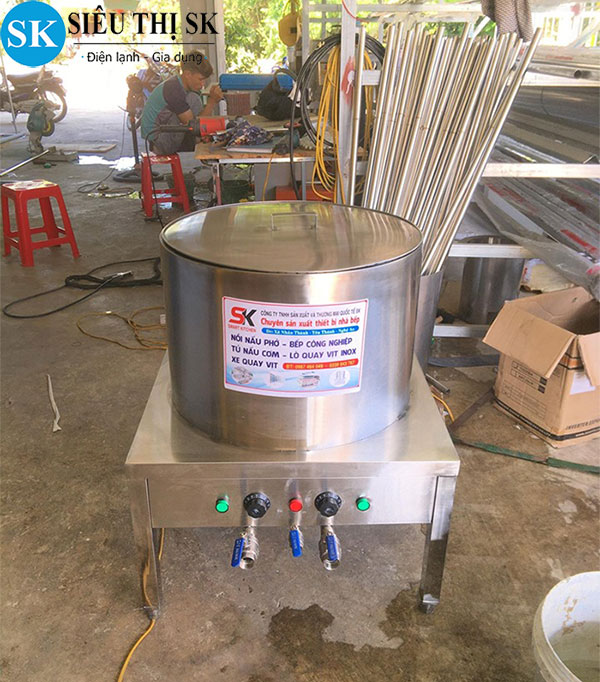 Nồi nấu phở 3 ngăn 150l giá tốt