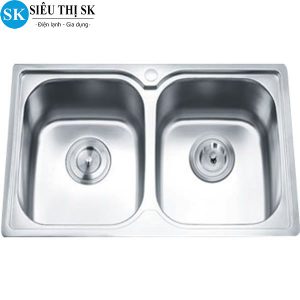 Chậu rửa bát 2 hố inox 304 cao cấp giá rẻ bền đẹp