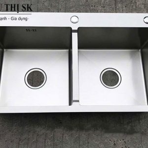 Chậu rửa bát 2 hố inox 304 cao cấp giá rẻ bền đẹp