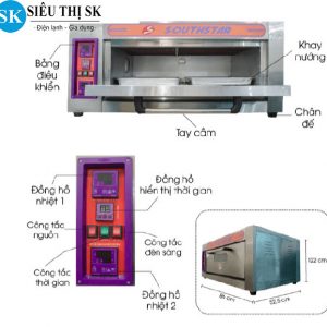 Lò nướng bánh Southstar 1 tầng 1 khay YXD-10AC cao cấp giá rẻ