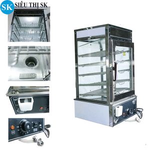 Tủ trưng bày bánh bao 5 tầng cao cấp đa năng giá rẻ