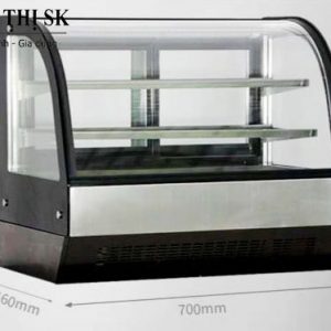 Tủ trưng bày bánh kem kính cong 3 tầng 70cm giá tốt